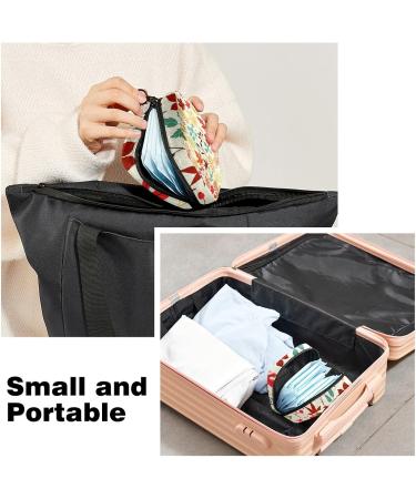 Fall Maple Leaf Menstrual Cup & Pad Storage Bag - Portable Feminine Hygiene Pouch - Buy Online on GoSupps.com