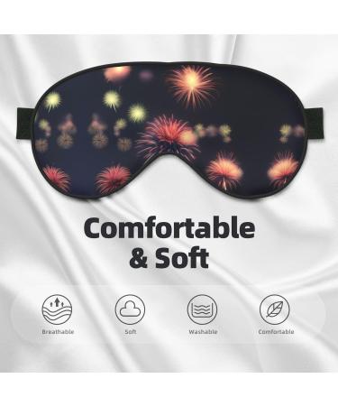 Buy Explosion Firework 3D Print Soft Eye Mask - Stylish Sleep Mask for Men & Women - Perfect for Travel & Sleeping - Buy Online on GoSupps.com