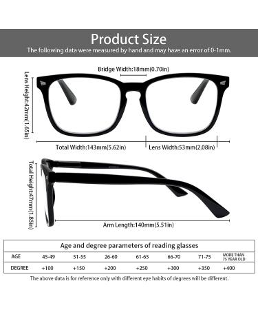 5 Pack Blue Light Blocking Reading Glasses | Spring Hinge Computer Readers for Men and Women | Anti UV Ray Filter Nerd Eyeglasses | 1.25 x Magnification - Buy Online on GoSupps.com