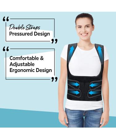 Suptrust Posture Corrector for Women and Men - Back Support Belt, Upper Back Brace, Scoliosis and Hunchback Corrector (Medium Size) - Buy Online on GoSupps.com