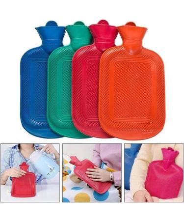 Pevsco Hot Water Bottle Set - 4 Durable Rubber Heat Bottles for Winter | Warm Hands & Feet - Buy Online on GoSupps.com