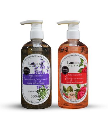 Lavender & Rose Nourishing Foaming Shower Gel for All Skin Types - Invigorating Body Wash (16.9 oz) - Unisex - Buy Online on GoSupps.com