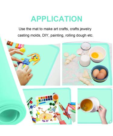 Silicone Non-Slip Baby Placemat - BPA Free Toddler Dining Mat in Baby Green - Buy Online on GoSupps.com