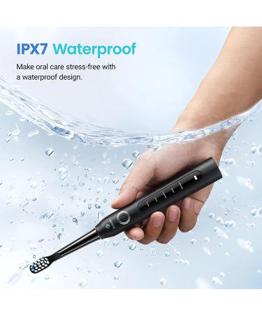 Etekcity Sonic Rechargeable Electric Toothbrush for Adults and Kids | 8 Soft Brush Heads, 5 Modes & Travel Case | Black - Buy Online on GoSupps.com