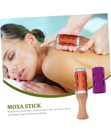 Gleavi 3-Piece Moxibustion Stick Set | Portable Moxibustion Burner & Face Massager | Body Massage Set in Various Colors | Enhance Your Wellness - Buy Online on GoSupps.com