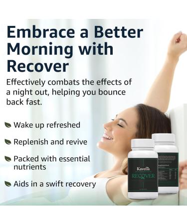 Kavelia Recovery - Pre & Post Drinking Aid Liver Support Hydration Electrolytes with Dihydromyricetin DHM Milk Thistle Vitamin B Willow Bark Quercetin - 10 Servings - Buy Online on GoSupps.com