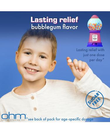 Ohm Children's Loratadine Chewable Tablets 2 Flavors Treats Indoor & Outdoor Allergies - Buy Online on GoSupps.com