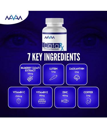 CataRx Cataract Lens & AREDS2 Macular Support Eye Vitamins - Vegan & Gluten-Free - 60 Capsules - Buy Online on GoSupps.com