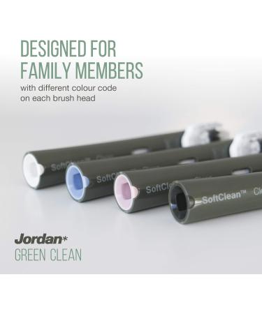 Jordan Green Clean Electric Toothbrush Heads - Oral B Compatible | Sustainable Brush Heads | 2 Pack - Buy Online on GoSupps.com