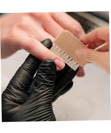 DRESSOOS Nail Cleaning Brush Duster Nail Dust Brush Wooden Handle Nail Brush Fingernails Cleaning Brush Nail Supplies Nail Scrubber Nail Scrub Brush Fingernail Brush Manicure Log Cleaner - Buy Online on GoSupps.com