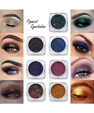 Novobey Single Shimmer Eyeshadow Pearl Shimmer Matte Eye Shadow Pigment High Pigment Loose Fine Powder Eyeshadow for Eye Makeup A8 - Buy Online on GoSupps.com