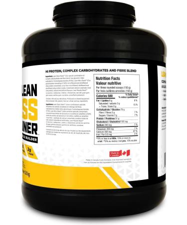 BioX Lean Mass Gainer | Low Lactose Sustained-Release Protein Matrix Gainer with No Added Sugar | 590 Calories 50G Protein 5G Fibre | 23+ Servings 3.50KG (Vanilla) - Buy Online on GoSupps.com