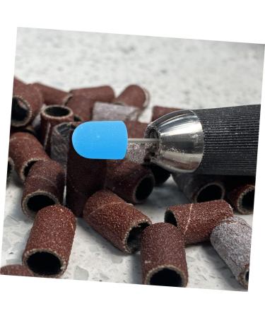 Housoutil 1 Set Nail Color Sand Cap Power Tools Nail Drill Bit Caps Electric Nail File Replacement Hand Wisking Tool Electric Manicure Grinding Head Sandblasting Manual Remover 2x1.5cm Blue 1 - Buy Online on GoSupps.com