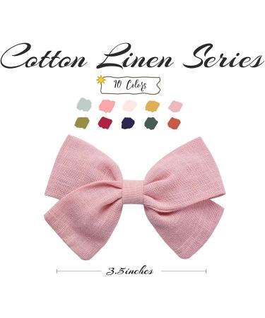 Meegoo 20 PCS Hair Bows for Girls 3.5" Butterfly Hair Barrettes for Baby Girls Kids 10 Colors Cute Hair Clips in Pairs Style 1 - Buy Online on GoSupps.com