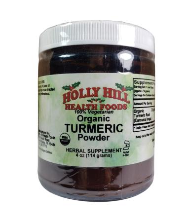 Holly Hill Health Foods Organic Turmeric Powder 4 Ounces