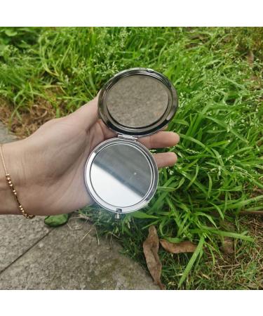 Silver Granddaughter Makeup Compact Travel Mirror - Grandma & Grandpa Gift for Birthday, Graduation, Christmas - Buy Online on GoSupps.com