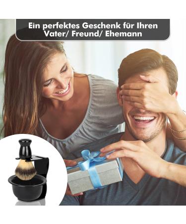 Lucomb 3-in-1 Razor Brush Set Ultimate Father's Day Shaving Gift | Shaving Brush Bowl & Stand for Wet Shaving Experience - Buy Online on GoSupps.com