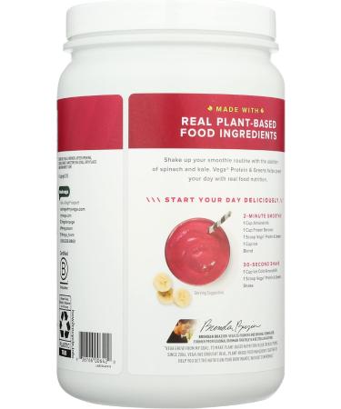 Vega Protein & Greens Berry - 20g Vegan Protein Powder | Low Carb Keto Gluten Free Non-GMO | Plant-Based Pea Protein for Men & Women - Buy Online on GoSupps.com