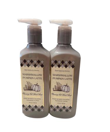 Bath & Body Works Gel Hand Soap 2-Pack 8oz/236mL Each (Marshmallow Pumpkin Latte)