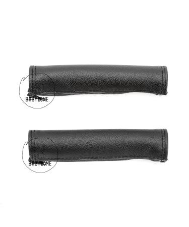 High-Quality Babydome Handlebar Covers for Bugaboo Fox 1.2.3 & DragonFly - Durable Black Synthetic Leather | International Shipping - Buy Online on GoSupps.com