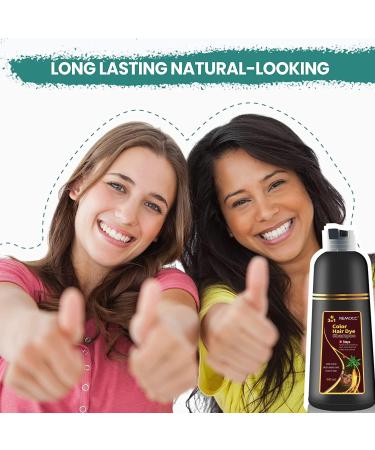 Instant Wine Red Hair Dye Shampoo - 3 in 1 Herbal Formula for 100% Gray Coverage | 500ml - Unisex Hair Coloring Solution - Buy Online on GoSupps.com