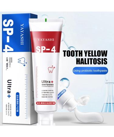 SP-4 Probiotic Toothpaste - Whitening Fresh Breath & Complete Dental Care - 60ml (2 Pack) | Brighten Teeth & Remove Stains - International Shipping - Buy Online on GoSupps.com