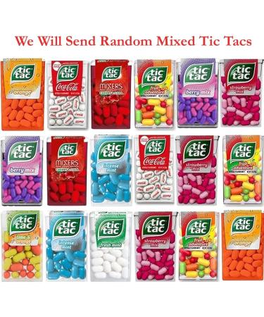 Tic Tac Variety Flavours Mixed Sweets 18g - Random Mixed Tic Tac Sweets (10 x Tic Tac) - Buy Online on GoSupps.com