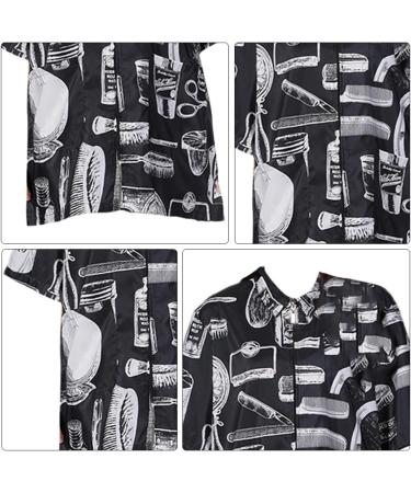 PLAFOPE Hair Cutting Technician in Hairdressing Overalls Tank Tops for Men Hairdresser Clothing Black Apron for Women Mens Overalls Vest for Men Hair Cutting Cape Jackets for Men Fiber - Buy Online on GoSupps.com