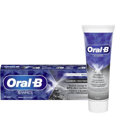 Oral-B 3D White Charcoal Toothpaste 75 ml - Buy Online on GoSupps.com