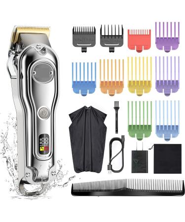Professional Hair Trimmer & Clippers for Men - Rechargeable Grooming Kit with Hairdressing Cloak - Buy Online on GoSupps.com