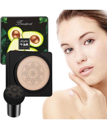 Richolyn CC Creme Mushroom Head - Avocado Moisture Cushion Foundation | Long-Lasting BB Cream for All Skin Types & Tones - Ivory - Buy Online on GoSupps.com