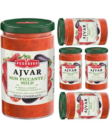 Podravka Mild Ajvar Sauce Sandwich 350 Grams x 5 Pieces