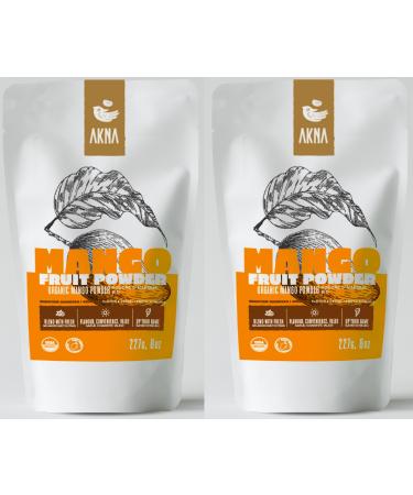 AKNA Organic Mango Fruit Powder 2 x 227g Resealable Bags