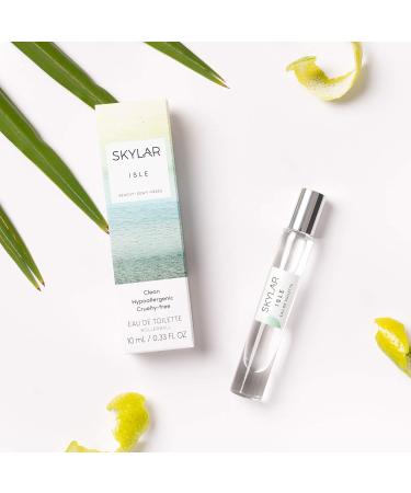 Isle Rollie Perfume By Skylar - Travel Size - Layerable Fragrance - Paraben Free Vegan Cruelty Free Phthalate Free - Beachy and Fresh Scent - Notes Of Bergamot Sandalwood (10mL / 0.33 fl oz) - Buy Online on GoSupps.com