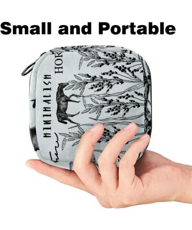 Buy Wildlife Animal Horse Menstrual Pad Bag Stylish & Functional Storage for Teens & Women | Zip Pocket for Menstruation Pads & Cups - Buy Online on GoSupps.com