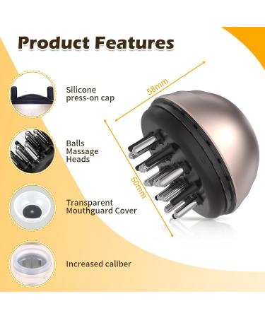 2-in-1 Head Massage Device & Hair Applicator Bottle | 30ml Scalp Massager for Hair Treatment & Essential Oils - Buy Online on GoSupps.com