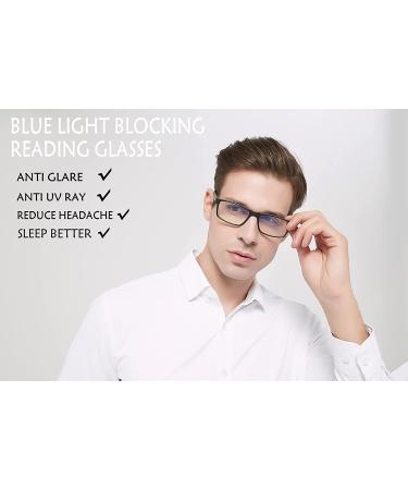 Blue Light Blocking Reading Glasses 4 Pack for Women & Men | Anti Glare Computer Readers with UV Ray Filter | Mix 1.5 Diopters (+1.50) 4-pack - Buy Online on GoSupps.com