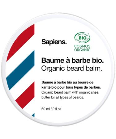 Sapiens Barbershop Bart Balsam - Organic Beard Wax with Shea Butter & Castor Oil | Natural Beard Care for Men | Moisturizing Beard Balm Made in EU (60 ml) - Buy Online on GoSupps.com