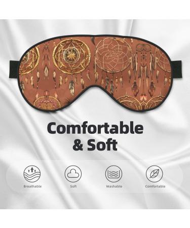 SSIMOO Double-Sided Feather Print Eye Mask | Soft Light Blocking Eye Mask for Enhanced Sleep Quality | International Shipping Available - Buy Online on GoSupps.com