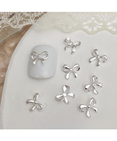 3D Metal Embellishments 20pcs Bowknot Decorations For Individual Styles 03 White K - Buy Online on GoSupps.com