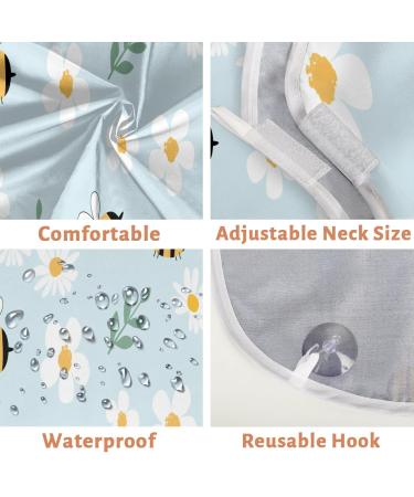 Bees Painting Beard Bib Apron - Non-Stick Waterproof Hair Catcher for Men | Ideal Grooming Cloth & Perfect Gifts for Men - Buy Online on GoSupps.com