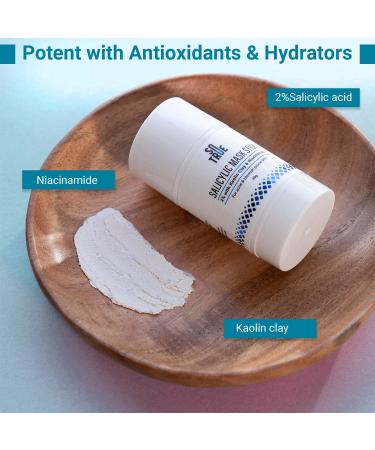 Sotrue 2% Salicylic Acid Face Mask Stick - Acne & Blackhead Treatment with Kaolin Clay | Deep Exfoliation Reduces Oil & Blemishes | 40G - Buy Online on GoSupps.com