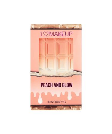 I Heart Revolution Peach and Glow Highlighter Duo - Peach & Chocolate Shimmer Palette (0.38 Oz) | Vegan & Cruelty-Free - Buy Online on GoSupps.com