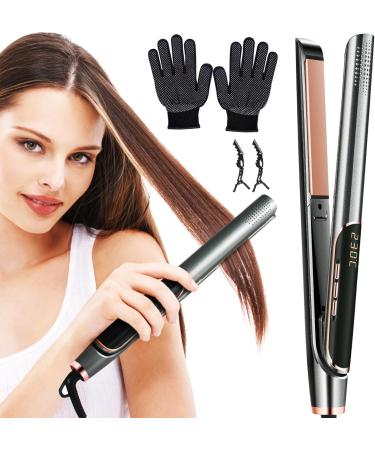 Professional Women's Hair Straighteners Layhou Straightening and Curling 2 in 1 Ceramic Plate Hair Straighteners Adjustable Temperature LCD Display Straightening Styling Tool for Long and Short Hair - Buy Online on GoSupps.com