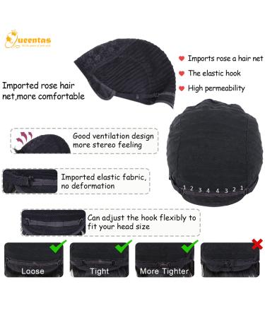 Queentas 8 #1B Short Afro Curly Real Hair Wig for Women - Natural Winding Curls with Free Hairnet | 20.32 cm - Buy Online on GoSupps.com