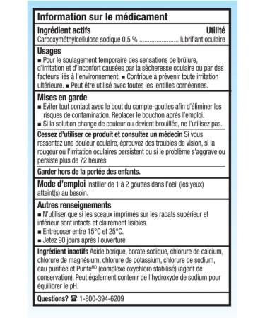 REFRESH TEARS Ophthalmic Solution Lubricant Eye Drops For Dry Eye Relief Compatible With Lenses 2 X 15ml 2 x 15 ml - Buy Online on GoSupps.com