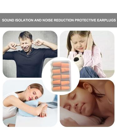 Reusable Super Soft Foam Earplugs - Premium Noise Reduction for Sleep Travel & Work - Washable Hearing Protection - 2 Pack Orange - Buy Online on GoSupps.com