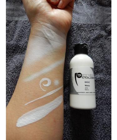 Senjo Color Basic Body Painting Colors - 250ml White | Water Soluble Cosmetic Body Paint for Airbrush & Brush | Ideal for International Shipping - Buy Online on GoSupps.com