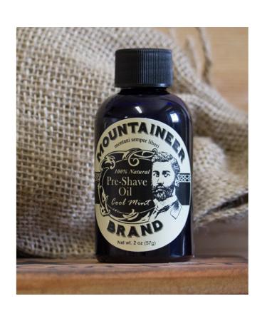 Mountaineer Brand Pre-Shave Oil - Cool Mint | Soothes Irritation & Prepares Skin for a Smooth Shave | 2oz - Buy Online on GoSupps.com