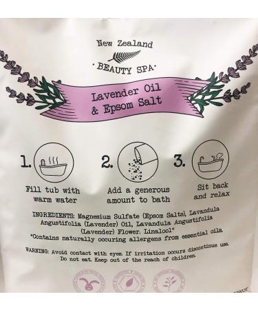 New Zealand Beauty Spa Pacific Therapy Bath Soak Value Pack 35.3oz - Epsom Salt & Lavender Oil | 1 Pack - Buy Online on GoSupps.com